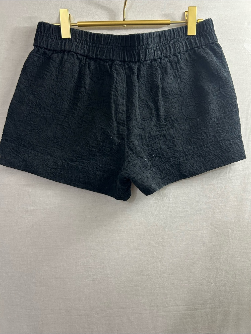 J.Crew black jacquard pull-on boardwalk shorts - Picture 2 of 4